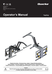 Quicke TopGrip Operator's Manual