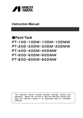 Anest Iwata PT-60MW Instruction Manual