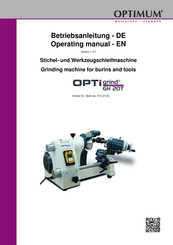 Optimum OPTIgrind GH 20T Operating Manual
