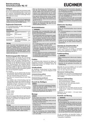 EUCHNER NQ VZ Series Operating Instructions Manual