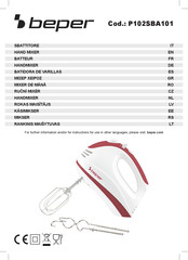 Beper P102SBA101 Use Instruction