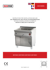 Redfox BM 70/40 E Instructions For Installation And Use Manual
