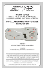 Air Products & Controls RT-3000-P Installation And Maintenance Instructions Manual