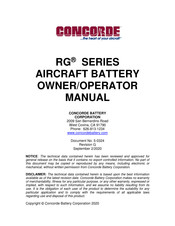 Concorde RG24-11M Owner's/Operator's Manual