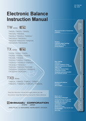 Shimadzu TWC323VN Instruction Manual