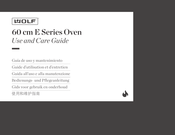 Wolf ICBSO2450TE/S/T Use And Care Manual