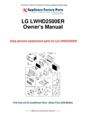 LG HBLG2504E Service Manual