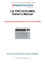 LG TWC101KLMK6 Service Manual