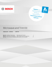 Bosch HMT5055 Installation Instructions Manual