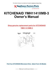 Whirlpool KITCHENAID YMH1141XMB-3 Use & Care Manual