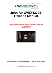 Jenn-Air CVEX4370 Series Use And Care Manual