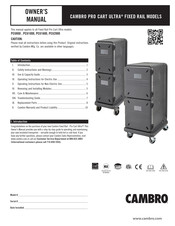Cambro PRO CART ULTRA PCU2000HC Owner's Manual