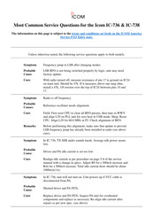 Icom IC-738 Faq