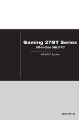 MSI Gaming 27GT Series Instructions Manual