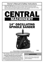 Central Machinery 58546 Owner's Manual & Safety Instructions