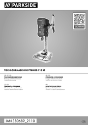 Parkside 380689 2110 Operating And Safety Instructions, Translation Of Original Operating Manual