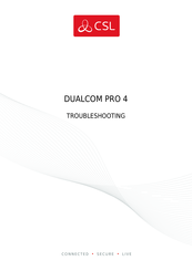CSL DUALCOM PRO 4 Troubleshooting