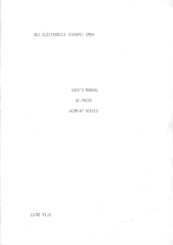 NEC mCOM-87 Series User Manual