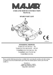 MAJAR TAMPRO120 EA Service Instructions Manual