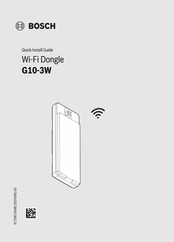 Bosch G10-3W Quick Install Manual