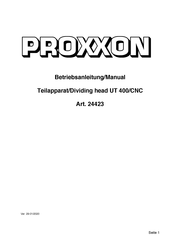 Proxxon 24423 Manual