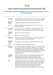 Icom IC-740 Common Questions