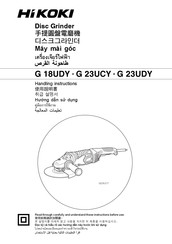 HIKOKI G 18UDY Handling Instructions Manual