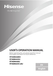 Hisense RT439N4ABN1 User's Operation Manual