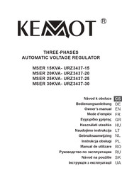 Kemot MSER 15KVA Owner's Manual