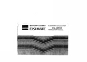 Sharp ELSIMATE EL-8131 Instruction Manual