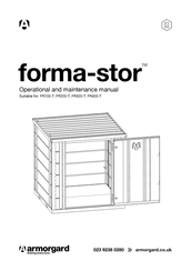 Armorgard forma-stor FR100-T Operational And Maintenance Manual