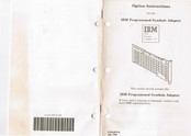 Ibm Programmed Symbols Adapter Operating Instructions Manual
