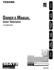Toshiba 36A13 Owner's Manual
