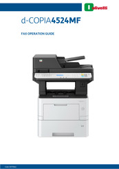 Olivetti d-COPIA4524MF Operation Manual