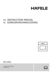 Häfele BE11B6a Instruction Manual