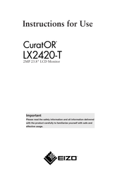 Eizo CuratOR LX2420-T Instructions For Use Manual
