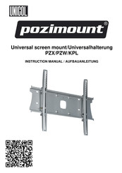 Unicol pozimount PZX Instruction Manual