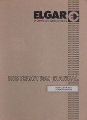 Onan ELGAR 501A Instruction Manual
