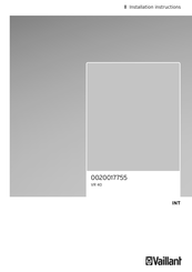 Vaillant VR 40 Installation Instructions Manual