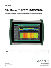 Anritsu Site Master MS2085A User Manual