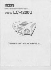 Eiki LC-4200U Owner's Instruction Manual