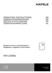 Hafele RIF12S88a Operating Instructions Manual