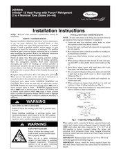 Carrier Infinity 25HNH5 Installation Instructions Manual