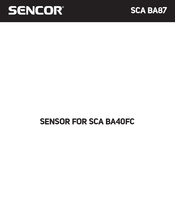 Sencor SCA BA87 Manual