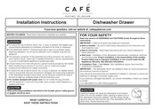 Cafe CDD420P2T0S1 Installation Instructions Manual