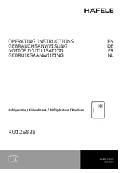 Häfele RU12S82a Operating Instructions Manual