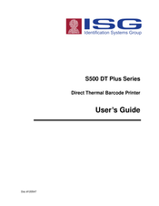 ISG S500 DT Plus Series User Manual