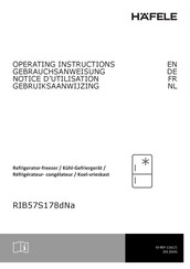 Häfele RIB57S178dNa Operating Instructions Manual