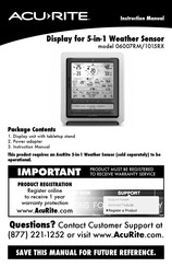 ACU-RITE 06007RM Instruction Manual