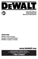 DeWalt DCPW1000X1 Instruction Manual